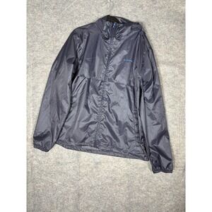 Quechua Decathlon Jacket Womens XL Blue Hooded Windbreaker Outdoors Hiking